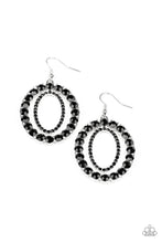 Load image into Gallery viewer, Deluxe Luxury - Black Earrings Paparazzi Accessories