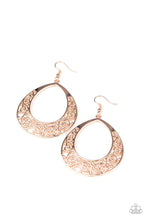 Load image into Gallery viewer, Vineyard Venture - Rose Gold Earrings Paparazzi Accessories