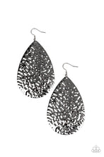Load image into Gallery viewer, Metallic Mirrors - Black Gunmetal Earrings Paparazzi Accessories