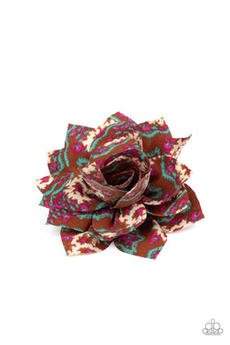 One Day At A SPRINGTIME - Brown Hair Accressory Paparazzi Accessories