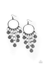 Load image into Gallery viewer, Take a CHIME Out - Black Earrings Paparazzi Accessories