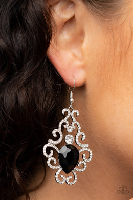 Happily Ever AFTERGLOW - Black Earrings Paparazzi Accessories