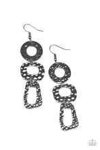 Load image into Gallery viewer, Prehistoric Prowl - Black Earrings Paparazzi Accessories