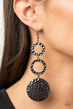 Load image into Gallery viewer, Blooming Baubles - Black Earrrings Paparazzi Accessories