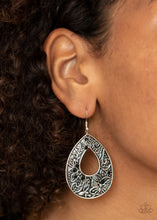 Load image into Gallery viewer, Botanical Butterfly - Black Earrings Paparazzi Accessories