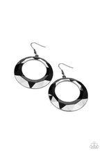 Load image into Gallery viewer, Fiercely Faceted - Black Earrings Paparazzi Accessories