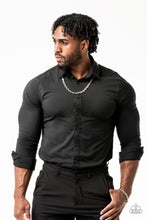 Load image into Gallery viewer, Grit and Gridiron Silver Necklace Paparazzi Accessories