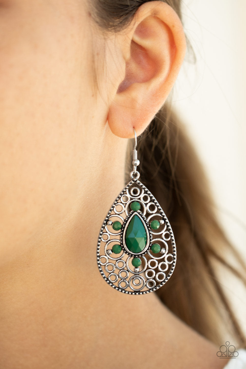 Modern Garden - Green Earring Paparazzi Accessories
