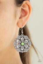Load image into Gallery viewer, Grove Groove - Green Earrings Paparazzi Accessories