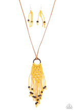 Load image into Gallery viewer, Its Beyond MACRAME! - Yellow Necklace Paparazzi Accessories