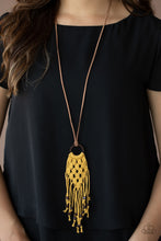 Load image into Gallery viewer, Its Beyond MACRAME! - Yellow Necklace Paparazzi Accessories