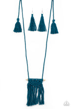 Load image into Gallery viewer, Between You and MACRAME - Blue Necklace Paparazzi Accessories
