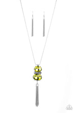 Load image into Gallery viewer, Runway Rival - Green Rhinestone Necklace Paparazzi Accessories