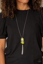 Load image into Gallery viewer, Runway Rival - Green Rhinestone Necklace Paparazzi Accessories