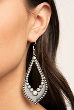 Load image into Gallery viewer, Essential Minerals - White Stone Earrings Paparazzi Accessories