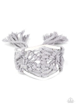 Load image into Gallery viewer, Macrame Mode - Silver Bracelet Paparazzi Accessories