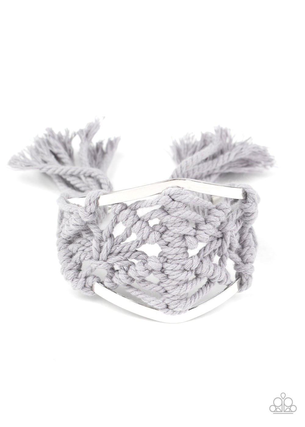 Macrame Mode - Silver Bracelet Paparazzi Accessories