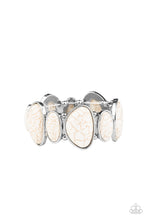Load image into Gallery viewer, Feel At HOMESTEAD - White Stone Stretchy Bracelet Paparazzi Accessories