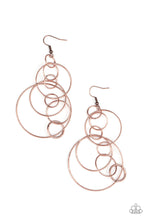Load image into Gallery viewer, Running Circles Around You - Copper Earrings Paparazzi Accessories