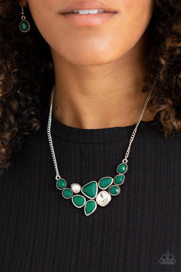 Breathtaking Brilliance - Green Necklace Paparazzi Accessories