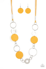 Load image into Gallery viewer, Sooner or LEATHER - Yellow Neckace Paparazzi Accessories