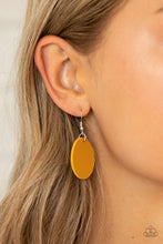 Load image into Gallery viewer, Sooner or LEATHER - Yellow Neckace Paparazzi Accessories