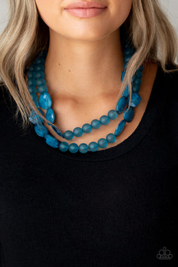 Arctic Art - Blue Necklace Paparazzi Accessories