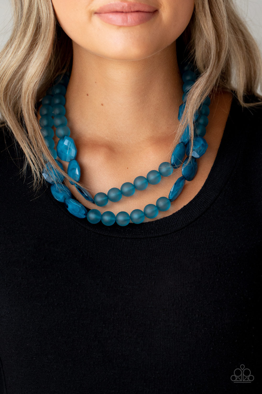 Arctic Art - Blue Necklace Paparazzi Accessories