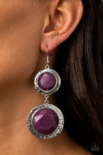 Load image into Gallery viewer, Thrift Shop Stop - Purple Earrings Paparazzi Accessories