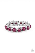 Load image into Gallery viewer, Flamboyantly Fruity - Purple Stretchy Bracelet Paparazzi Accessories