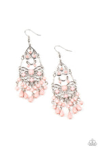 Load image into Gallery viewer, Glass Slipper Glamour - Pink Earrings Paparazzi Accessories