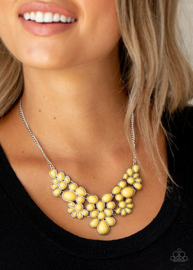 Bohemian Banquet - Yellow Necklace Paparazzi Accessories