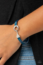 Load image into Gallery viewer, HAUTE Button Topic - Blue Toggle Bracelet Paparazzi Accessories