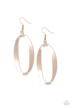 Load image into Gallery viewer, OVAL My Head - Rose Gold Earrings Paparazzi Accessories