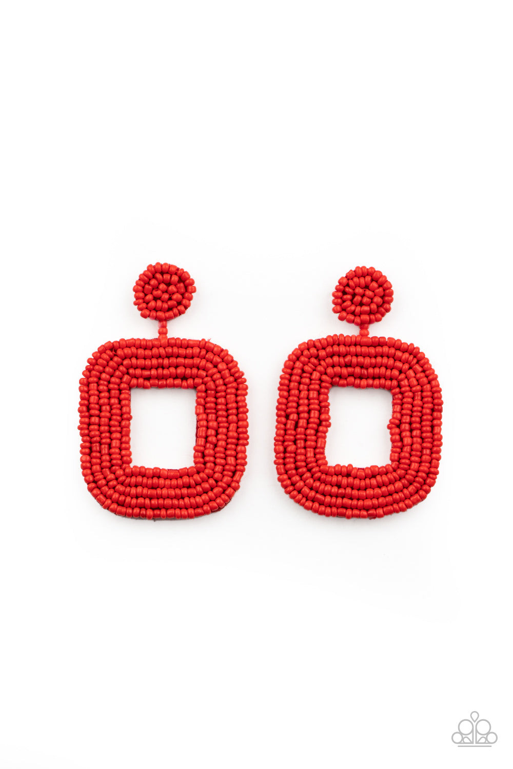 Beaded Bella - Red Earrings Paparazzi Accessories