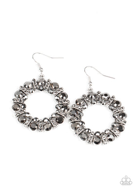Baby, Its Cold Outside - Silver Earrings Paparazzi Accessories