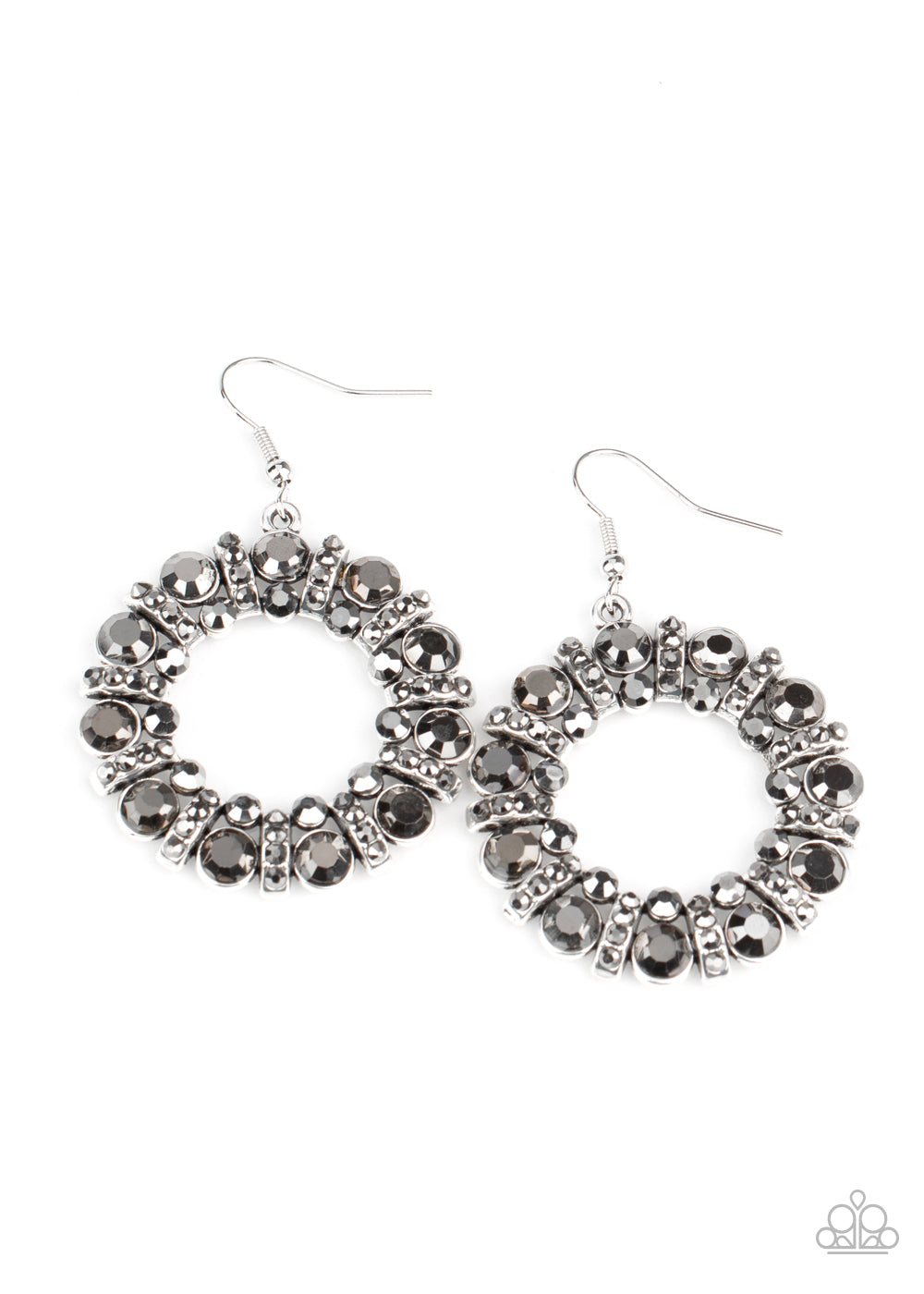 Baby, Its Cold Outside - Silver Earrings Paparazzi Accessories