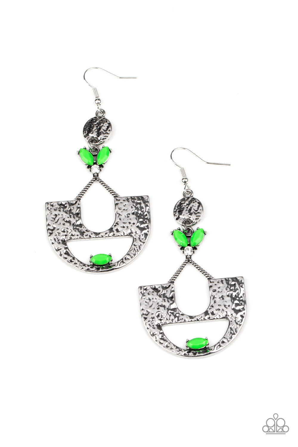 Modern Day Mecca - Green Earring Paparazzi Accessories