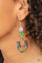 Load image into Gallery viewer, Modern Day Mecca - Green Earring Paparazzi Accessories