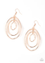 Load image into Gallery viewer, Retro Ruins - Rose Gold Earrings Paparazzi Accessories