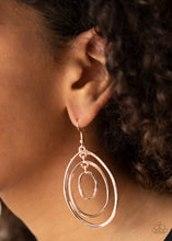 Load image into Gallery viewer, Retro Ruins - Rose Gold Earrings Paparazzi Accessories