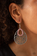 Load image into Gallery viewer, Seize The Stage - Pink Rhinestone Earrings Paparazzi Accessories
