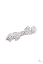 Load image into Gallery viewer, BOW Your Top Twinkle - White Hair Accessory Paparazzi Accessories