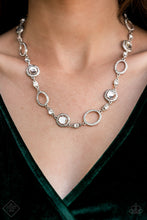 Load image into Gallery viewer, Pushing Your LUXE White Rhinestone Necklace Paparazzi Accessories