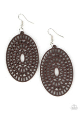 Load image into Gallery viewer, Tropical Retreat - Brown Wooden Earring Paparazzi Accessories