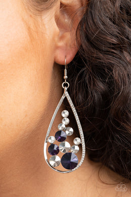 Tempest Twinkle - Purple Earrings Paparazzi Accessories