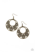 Load image into Gallery viewer, Petal Promenade - Brass Earrings Paparazzi Accessories