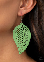 Load image into Gallery viewer, Tropical Foliage - Green Earrings Paparazzi Accessories