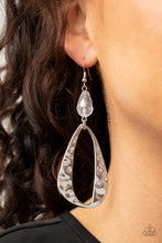 Load image into Gallery viewer, Enhanced Elegance - White Earrings Paparazzi Accessories
