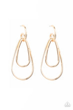 Load image into Gallery viewer, Droppin Drama - Gold Post Earring Paparazzi Accessories